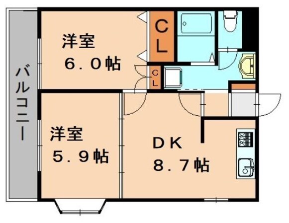 プラザフローラの物件間取画像